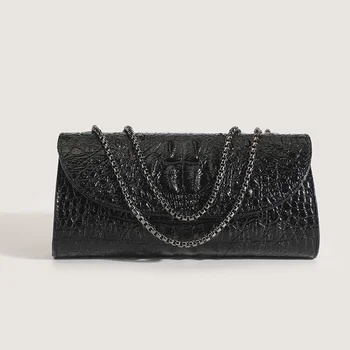 Spring Summer Versatile Large Capaci Women's Underarm Single oulder Bag Trendy Ins Crossbody Bag with Chain Quali Material