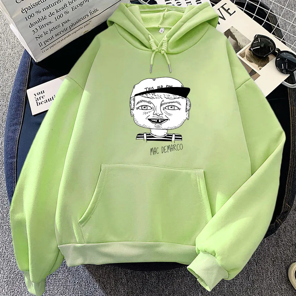 

Macc Demarcoo Sweatshirts Women Men Autumn Winter Long Sleeve Cartoon Figure Silhouette Japanese Style Y2k Tops Fashion Hoodies