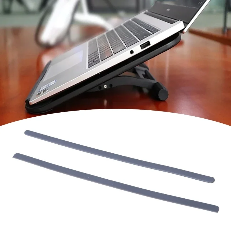 2Pcs Rubber Strips Laptops Bottom Shell Cover Foot Pad For DELL 7400 E7400 NonSlip Feet Pad Strips