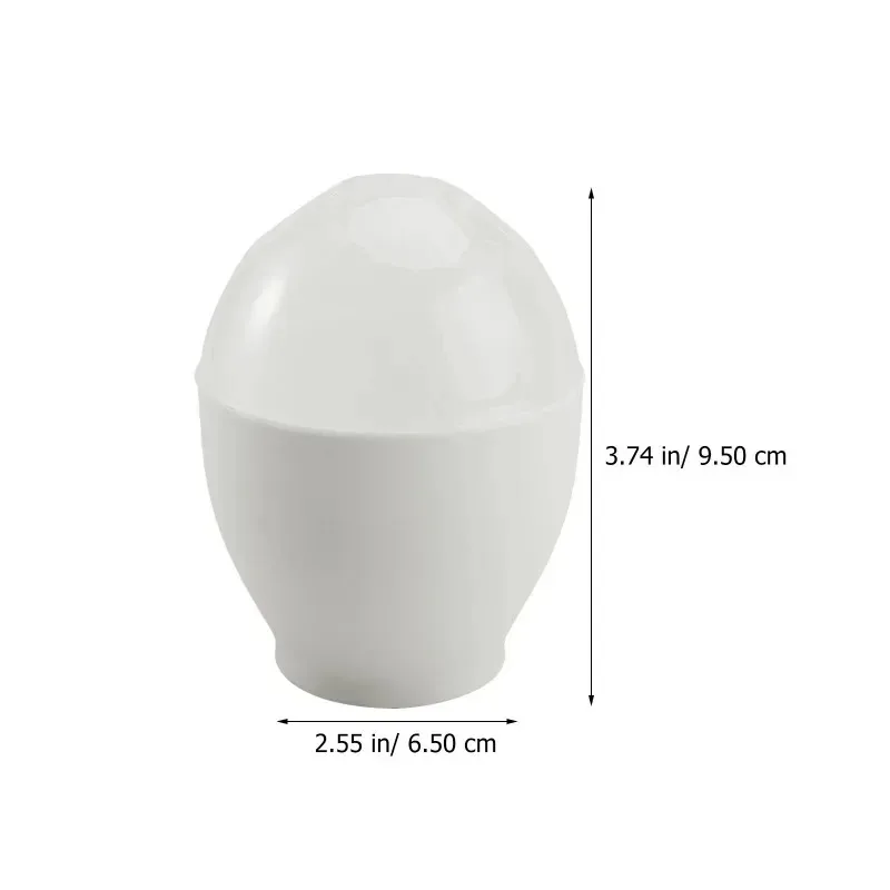 2 Pcs Egg Poacher Mini Microwave Oven Cooking Cup Steamed Scrambled Eggs