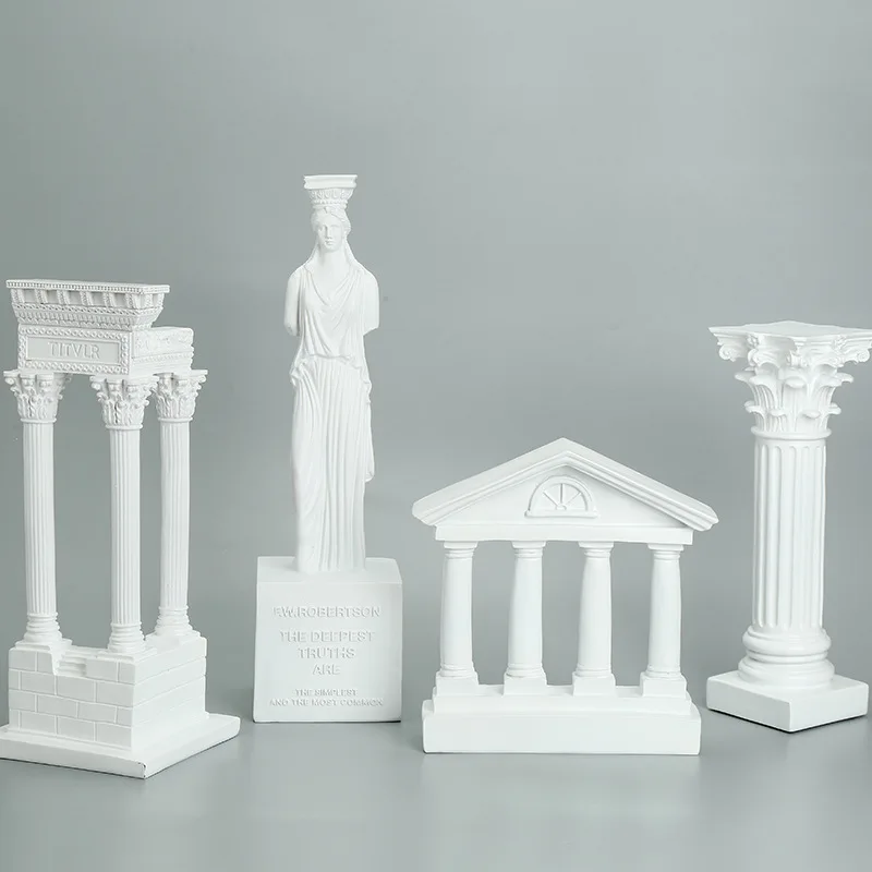Colonne de Rome Miniature Modèle Résine Décor Maison Poupée 