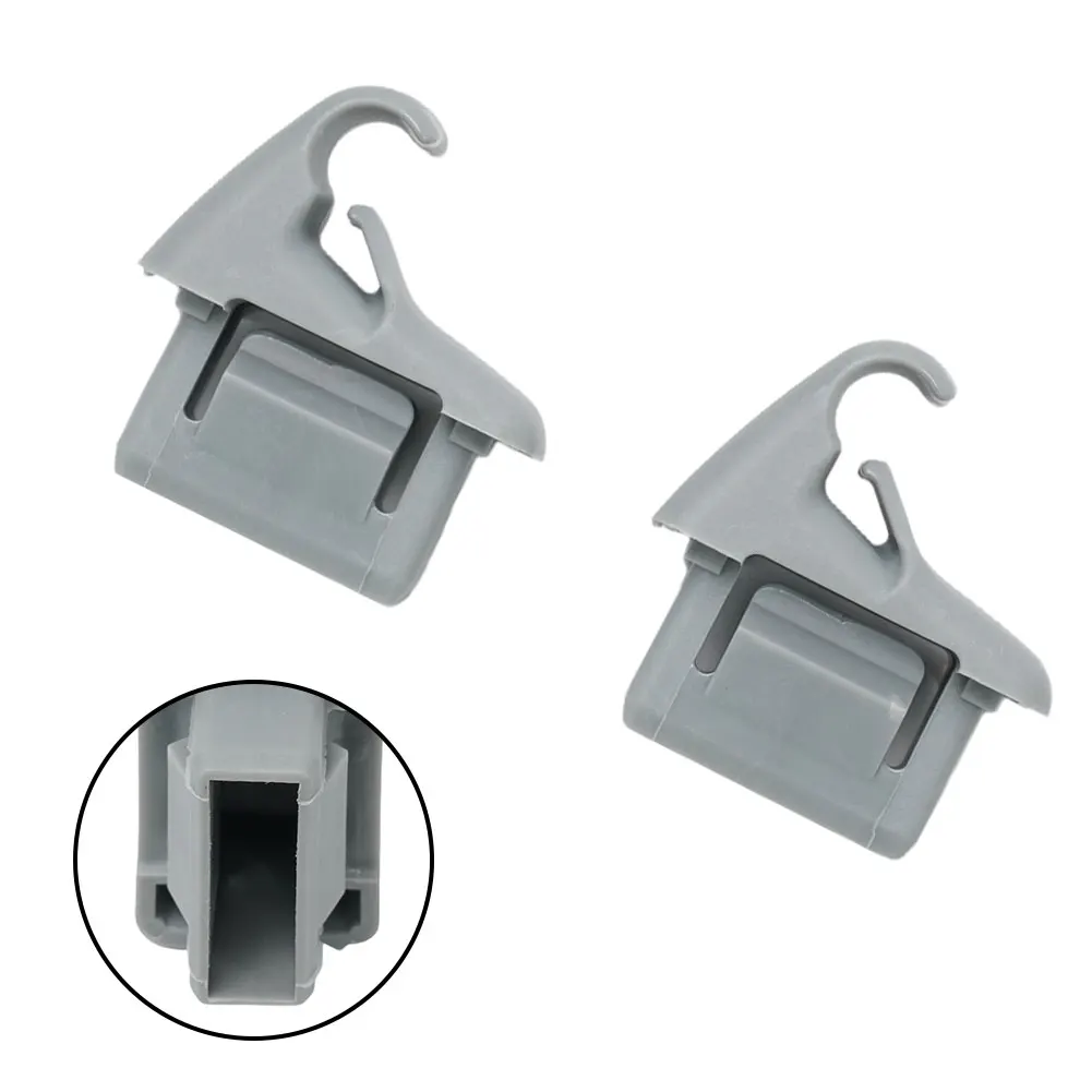 

2X Sun Visor Holder Clip For Mitsubishi ASX, Lancer For EVO 10 Sun Visor Brand New, High Quality Plastic, Grey, MR654343