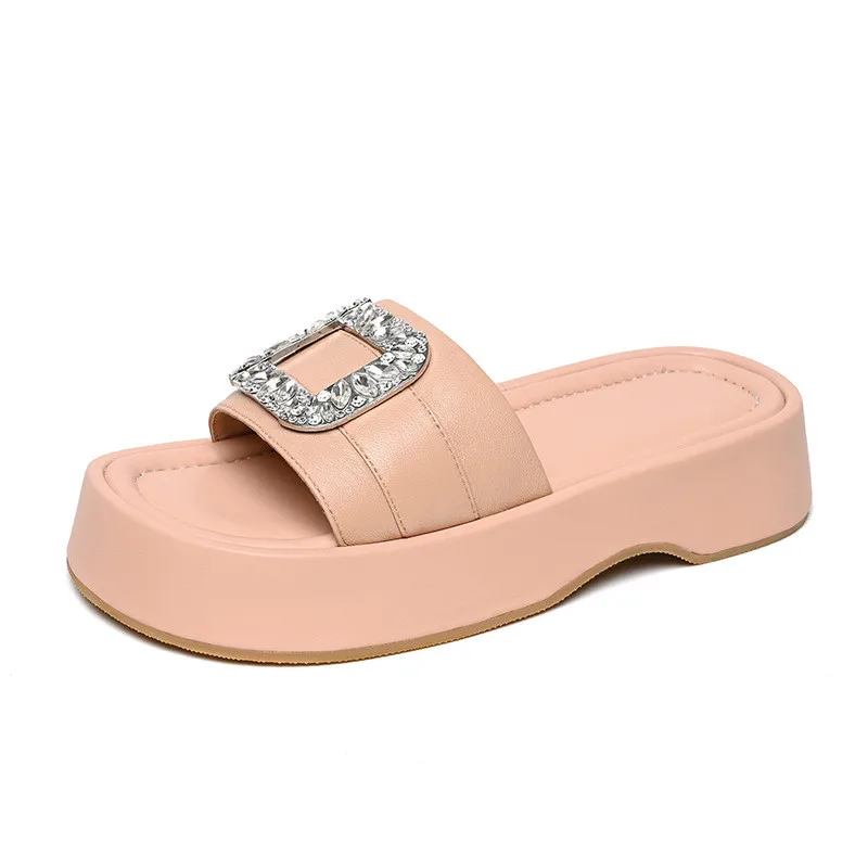 

Boots Franc Slippers Sandle Round Toe Flat Multi Color Low Heeled Leather Women's Single Shoes Bottomed Shallow Dress GH077