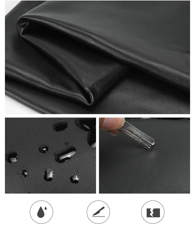 Unisex Black Leather Laptop Backpack Purse Bag
