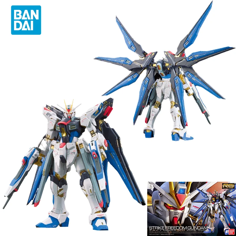 Spot Consegna Diretta Bandai Originale Anime Gundam Modello Rg 1/144 Strike Freedom Gundam Action Figure Assembly Toys For Kids