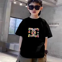 T-shirt à col rond + short pour enfants, ensemble deux pièces, vêtements à la mode pour garçons et filles de 3 à 12 ans, ensemble décontracté à manches courtes, sport, été 5