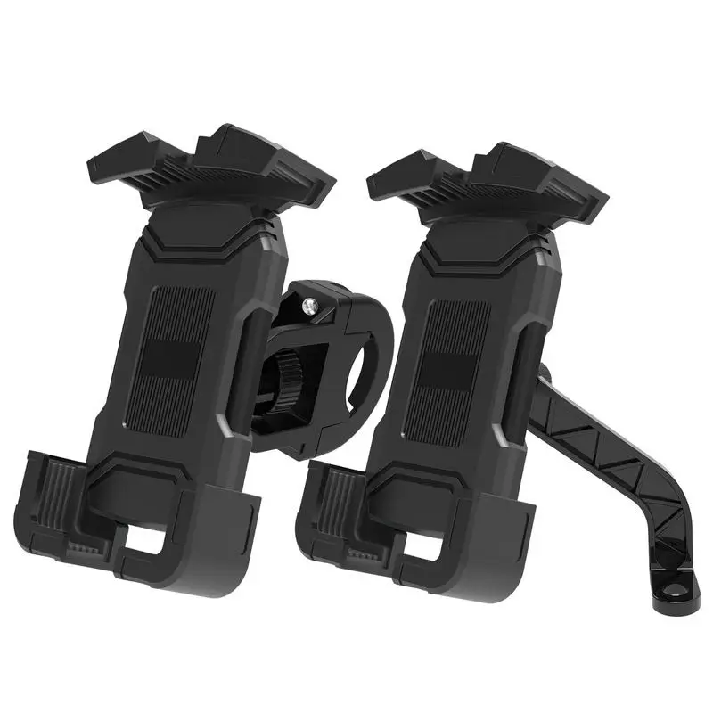 

Bike Phone Holder Quick Release Handlebar Mobile Bracket Non Slip Comfortable Grip Phone Mount Motorbike Adjustable Phone Clamps