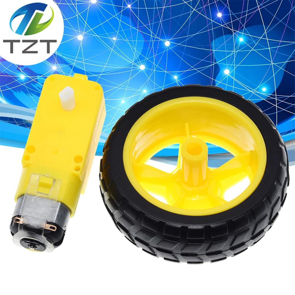 Enhanced Product Title: High-Performance DC Motor with Supportive Wheels for Smart Car Chassis and Robotic Applications
