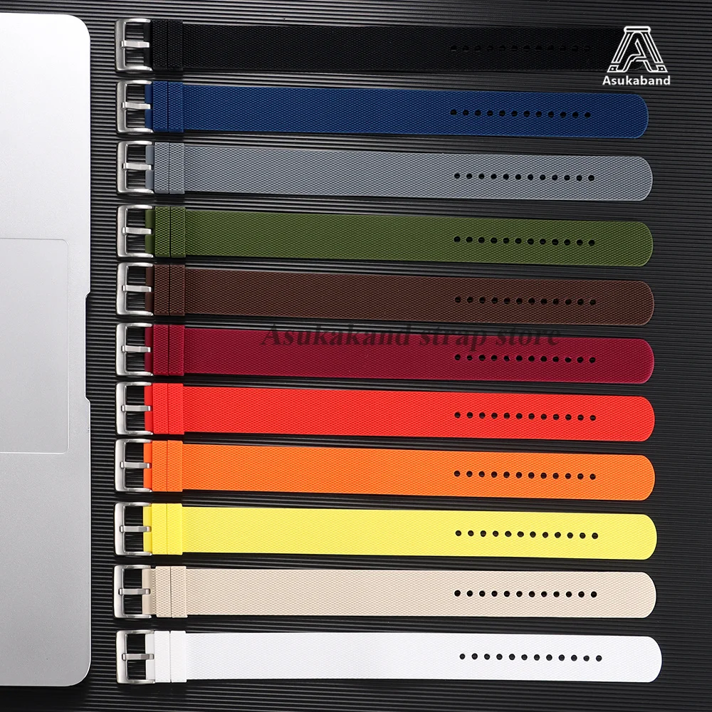 Premium Waterproof Silicone Sport Watch Band - Soft Rubber Strap