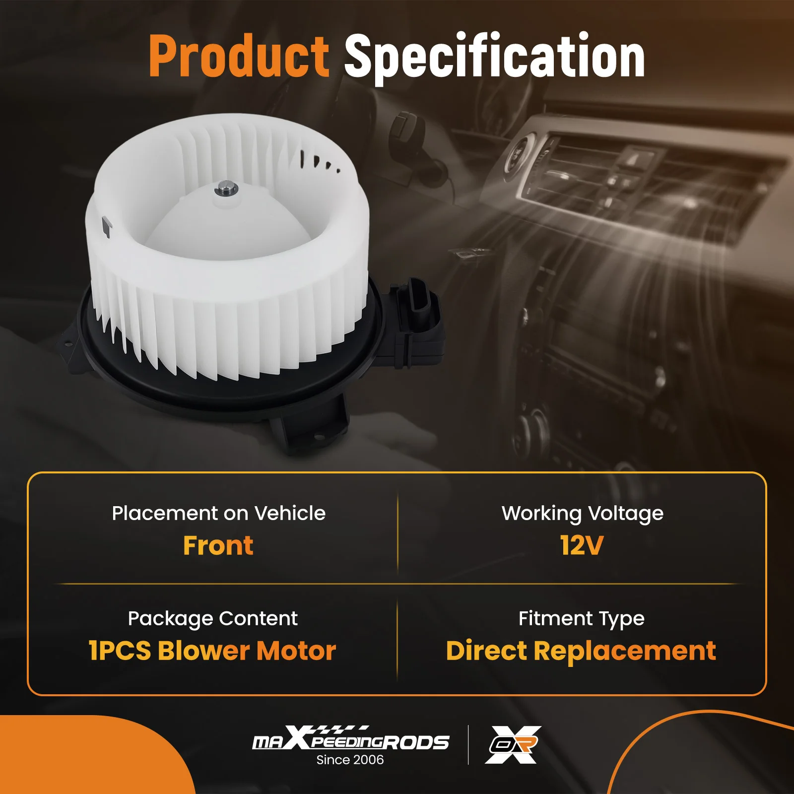 Conjunto de motor de ventilador HVAC para Toyota Yaris 2007-2012 Scion xD