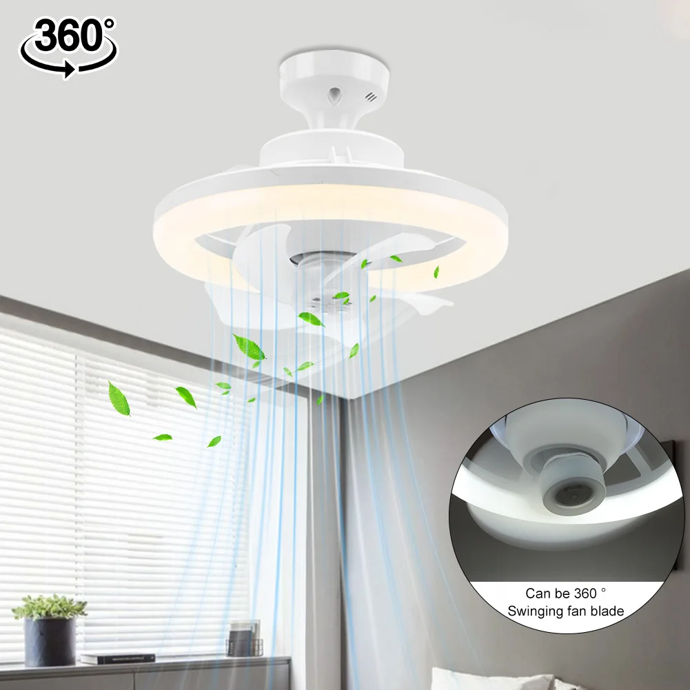 Low Profile Ceiling Fans Light RGB/3 Colors Dimmable 3 Speeds Flush Mount Ceiling Fan with Light for Bedroom Living Room Kitchen