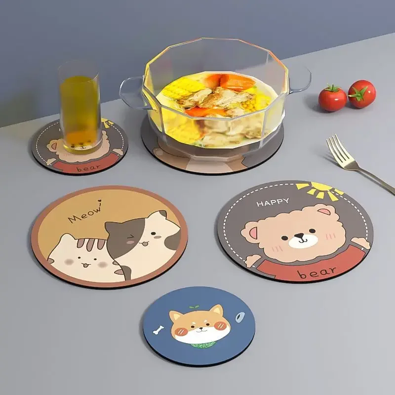 Table Mat Kitchen Diatom Mud Guangdong Round Stocked Mats Pads Mat Genuine