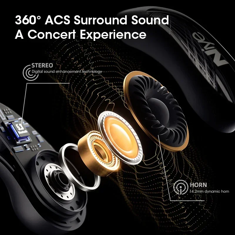 2025 OWS Earhook sports earphones Wireless Headset Air Conduction Bluetooth Headphones Bluetooth 5.3 Earphones TWS Earbuds With