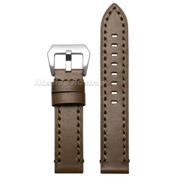 Premium Genuine Leather Watchband - Handmade Cowhide Strap for All - Day Comfort (Green)