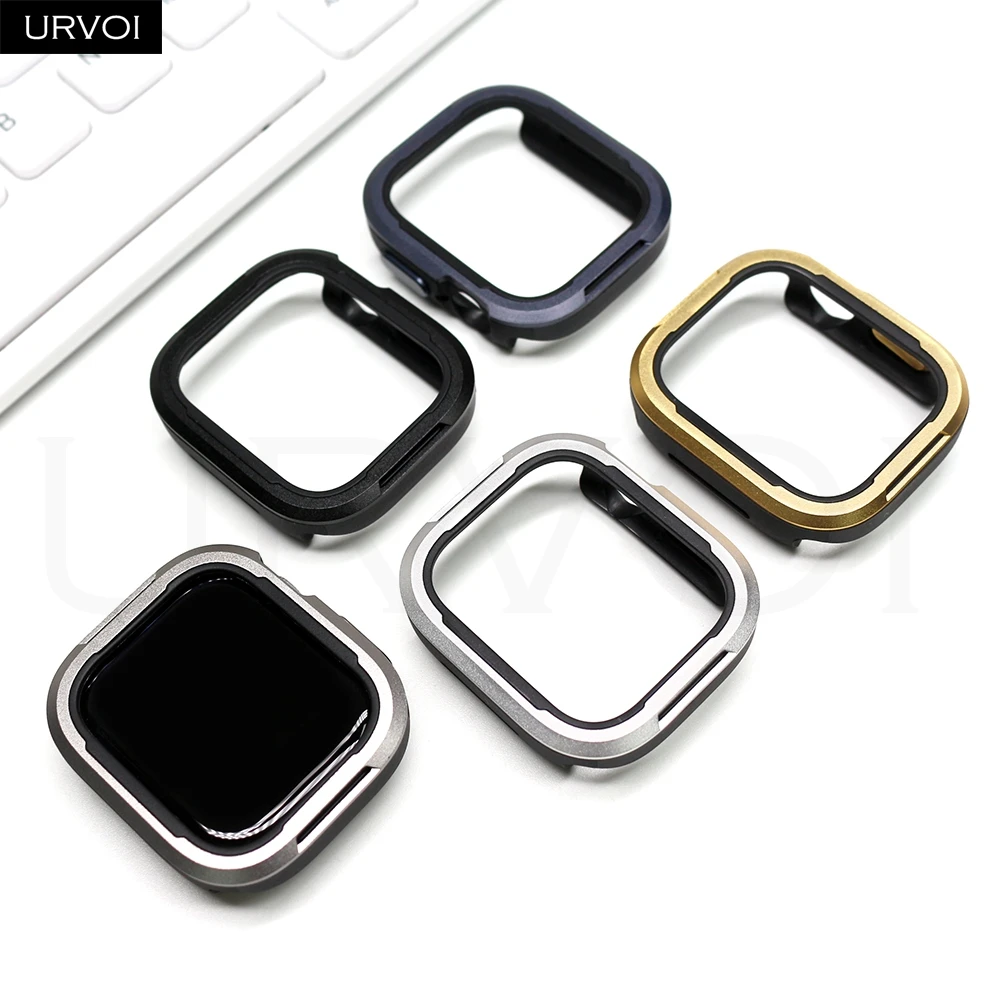 URVOI Premium Aluminum Watch Cover with Hard Bumper Metal Frame Protector