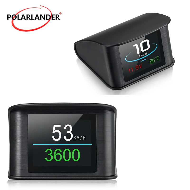 P10 2.2 Pollici Smart Driving Computer Heads Up Obd 2 Tachimetro Hud Display