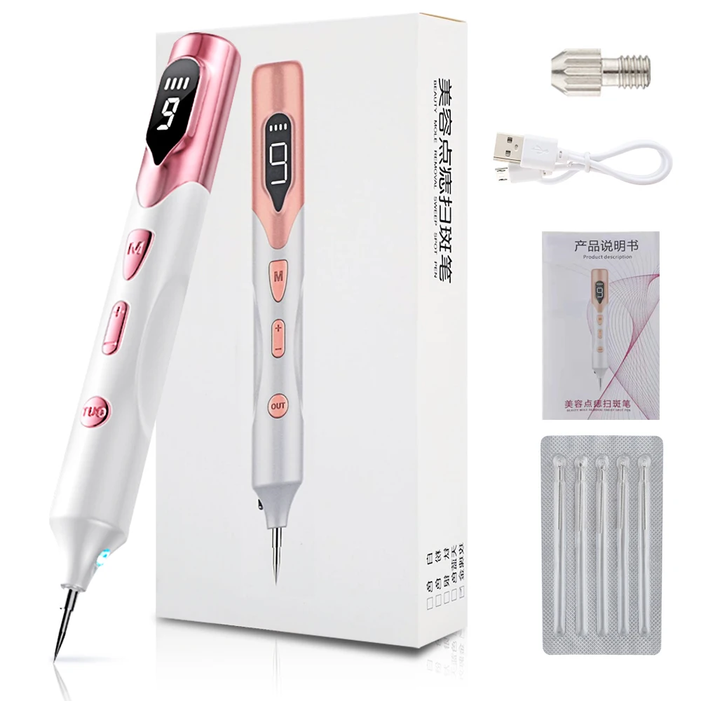 Stylo Laser Plasma pour enlever les étiquettes de peau, points noirs, taches de rousseur, verrues, boutons de taupe, tatouage, outils de soins de beauté 9