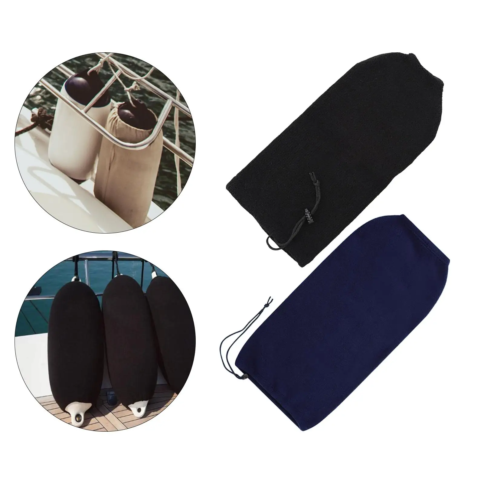 Boat Fender Cover Protector Acrylic Easy to Use Protective Sleeve for Marine Boat Yachts Mooring Sailing Bumper Side Cover
