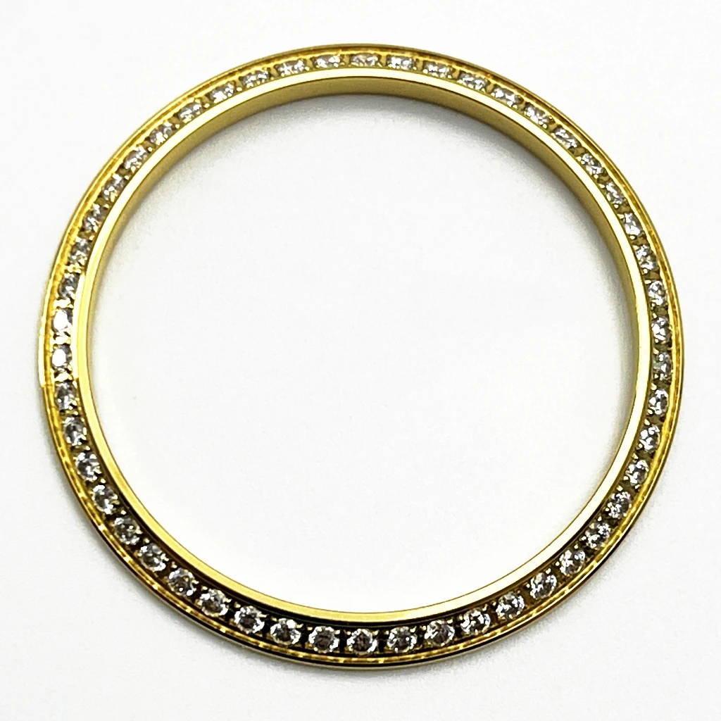 Gemstone Outer Ring High-Quality Stainless Steel Watch Bezel