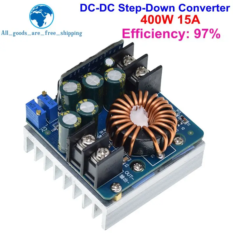 DC-DC 10.5V-60V To 0-45V 12A 400W CC CV Buck Converter Step-down Power