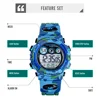 SKMEI 1547 Young And Energetic Dial Design 50M Waterproof Colorful LED+EL Lights relogio infantil Children's Sport Kids Watches 5