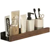 Bathroom Shelf，No punch storage rack，Solid Wood bathroom shelves ，Punch-Free Wooden Shelf Wall-Mounted Shower，Toilet Organizer 4