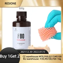 Resione F80 500g Elastico Dentale Gum-Come 3d In Resina Per Elegoo Anycubic 405nm UV Stampante 3D Resina SLA DLP LCD