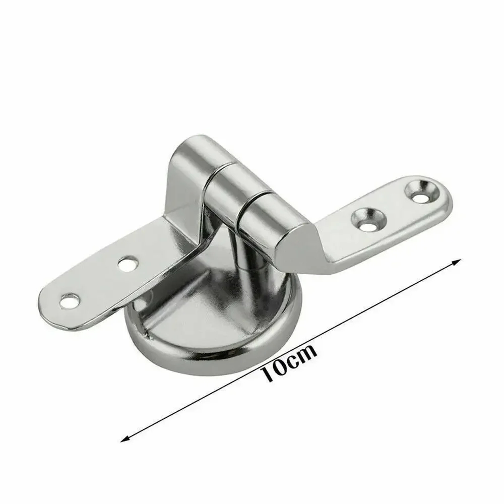 Stainless Steel Toilet Seat Hinge Universal Adjustable Replacement Flush Toilet Cover Mounting Connector Bathroom Accessories Toilet Seat Accessories Toilet Hinge Replacement
