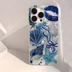 Glossy Blue Ocean Element Lip Phone Case - RedmiNote 13 Pro 5G (T6073)