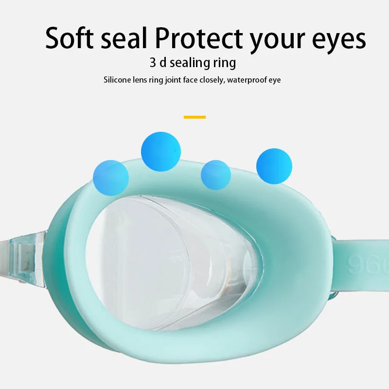 New Myopia Swimming Goggles HD Waterproof Anti-fog Soft Myopia Fashion Swimming Glasses Men's and Women's Pool Accessories 4
