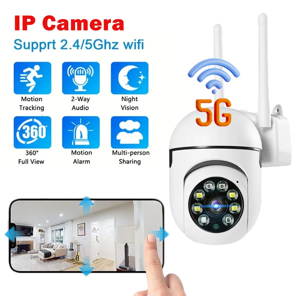 1620P Wireless 5G Wifi IP Camera Outdoor Video Security Camera CCTV Automatic Tracking Night Full Smart Home Audio Baby monitor