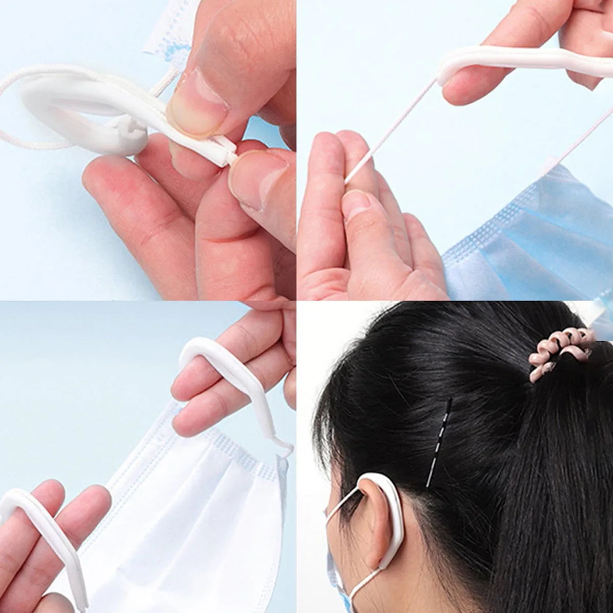 Face Mask Ear Protectors Silicone Invisible