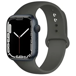 Premium Silicone Strap for Smartwatch - Durable and Stylish Bracelet Replacement Band (26 Sport Grey)