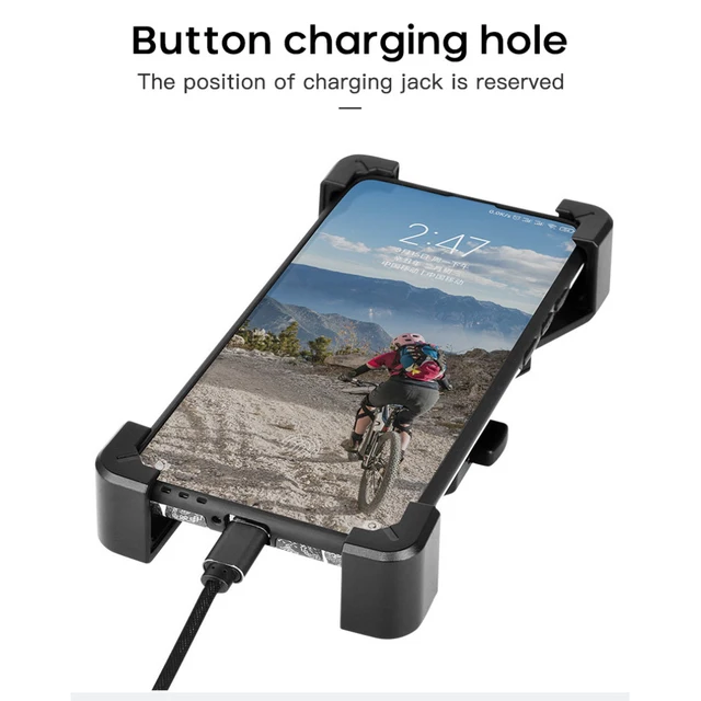 SOPORTE PARA TELÉFONO MÓVIL SMARTPHONE BICICLETA CON ROTACIÓN DE 360° BK682