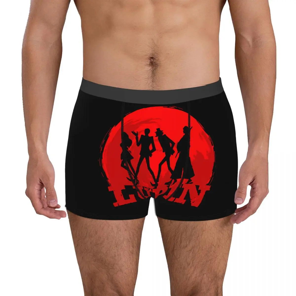 

Lupin III Family Monkey Punch 9 Men's Boxer Briefs Graphic Sexy Undergarment Nerd Summer Wearable