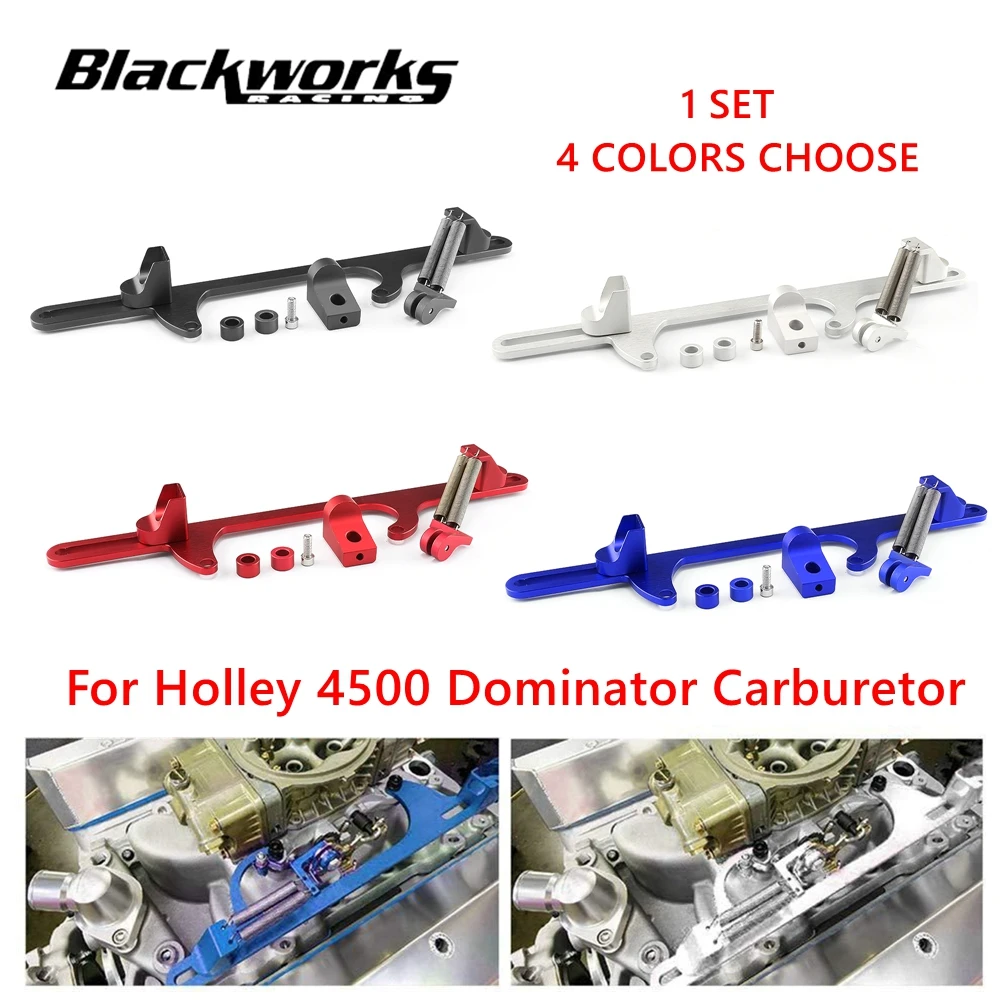 Aluminum Throttle Cable Bracket Racing Carburetor Bracket with Dual Return Springs For Holley 4500 Dominator Carburetor