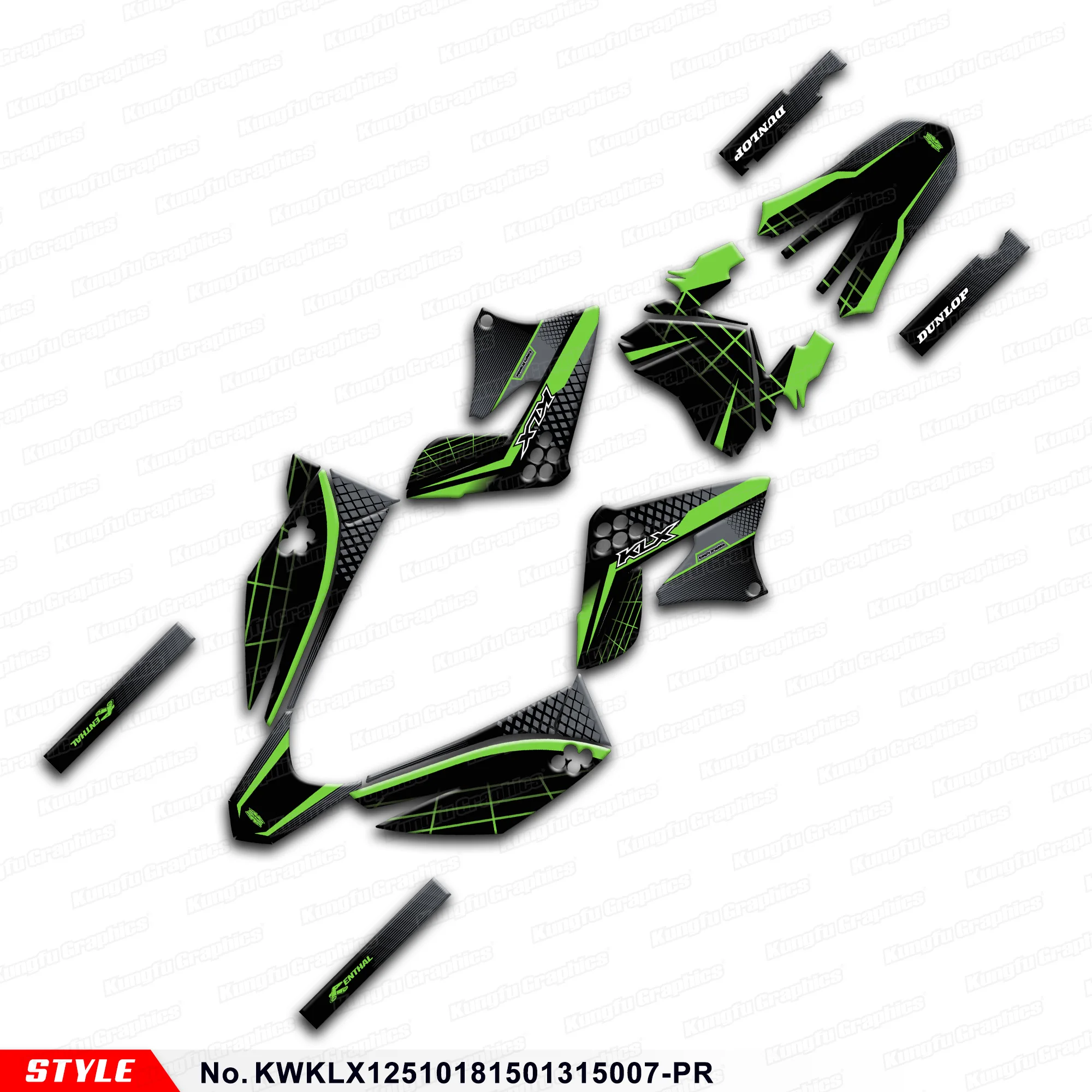 

Индивидуальные наклейки на вторичном рынке, набор наклеек для Kawasaki KLX 125 150 2010 2011 2012 2013 до 2014, фотообои