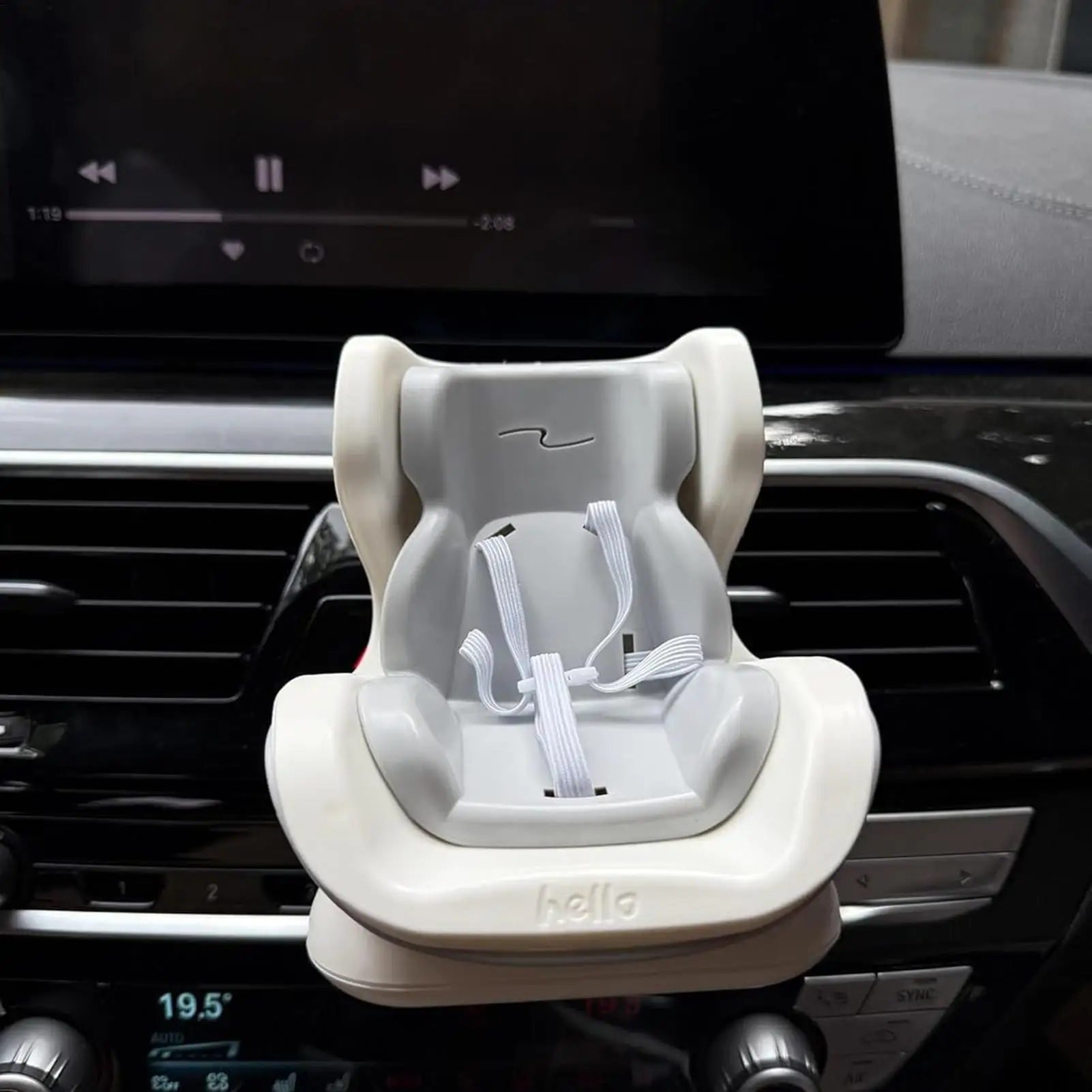 Car Interior Styling Accessories ﻿Cartoon Chair Model Doll Car Seat Plush Doll Safety Seat Small Stuffed Toy Air Vent Carseat