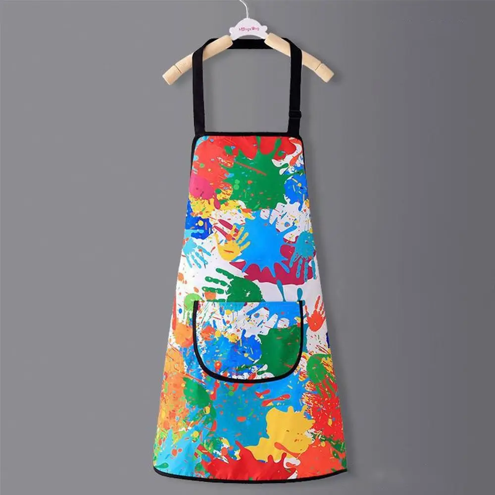 Children Painting Apron Sleevelet DIY Art Students Clothes Waterproof Kitchen Kindergarten Doodle Bib Apron Cleaning Tool