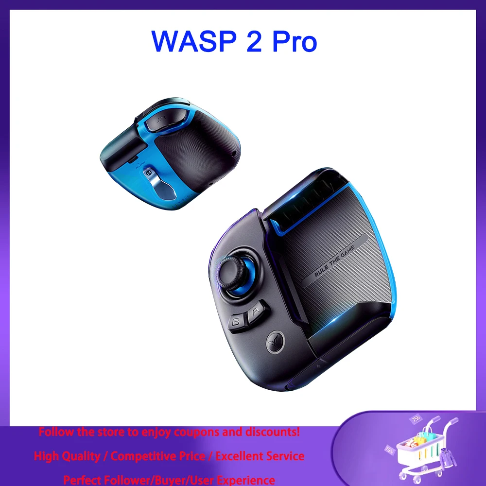 Wastp 2 pro片手ゲームパッド、Bluetooth接続、PC、ゲーム