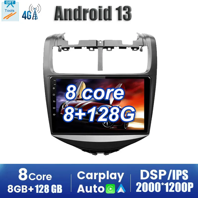 

Android 13 4G LTE Stereo Auto Multimedia Player Radio GPS Navigation System For Chevrolet Aveo Sonic 2014-2018