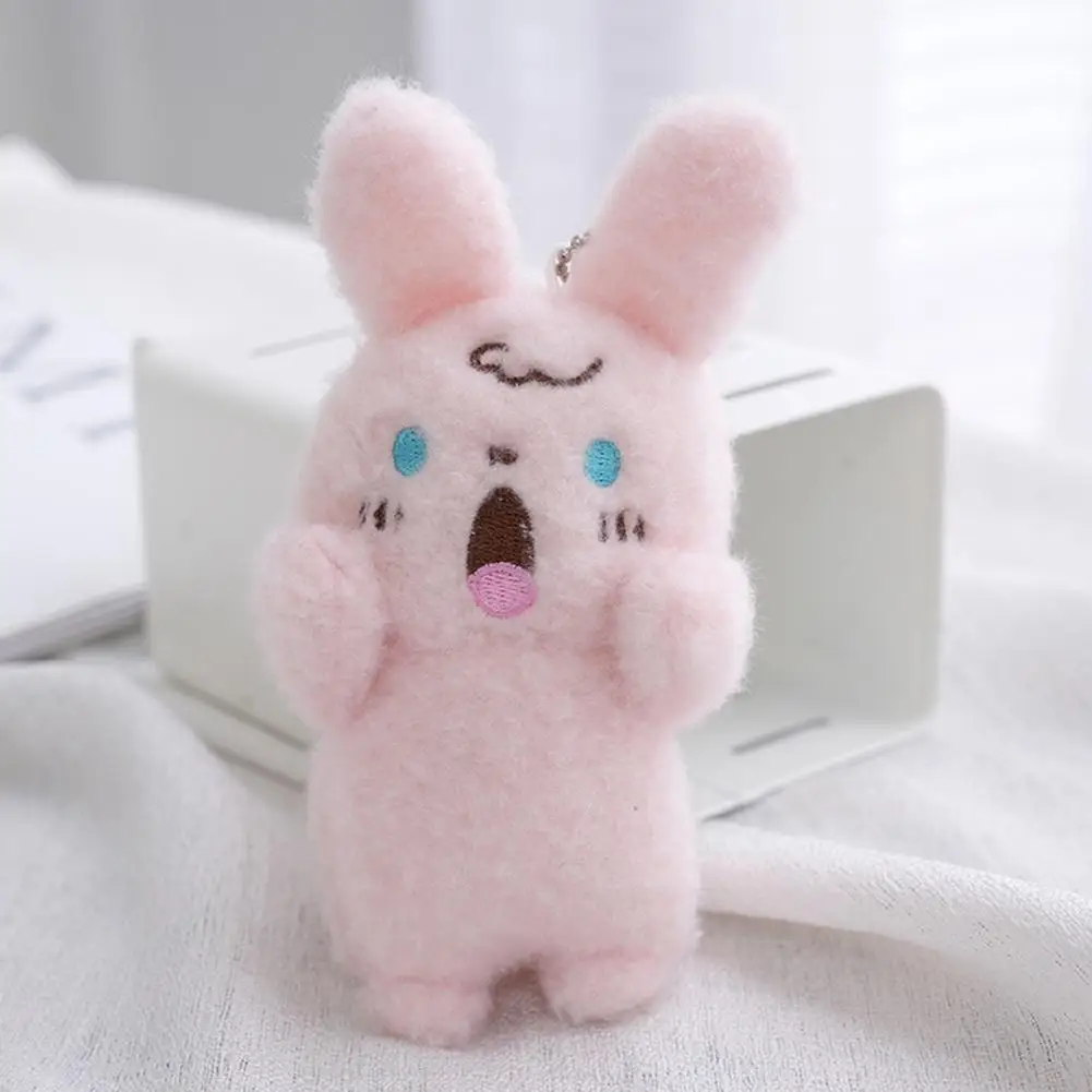 토끼 샤우팅 곰 어린이 선물 샤우팅 동물 가방 장식 봉제 펜던트 키체인 배낭 물건 봉제 장난감