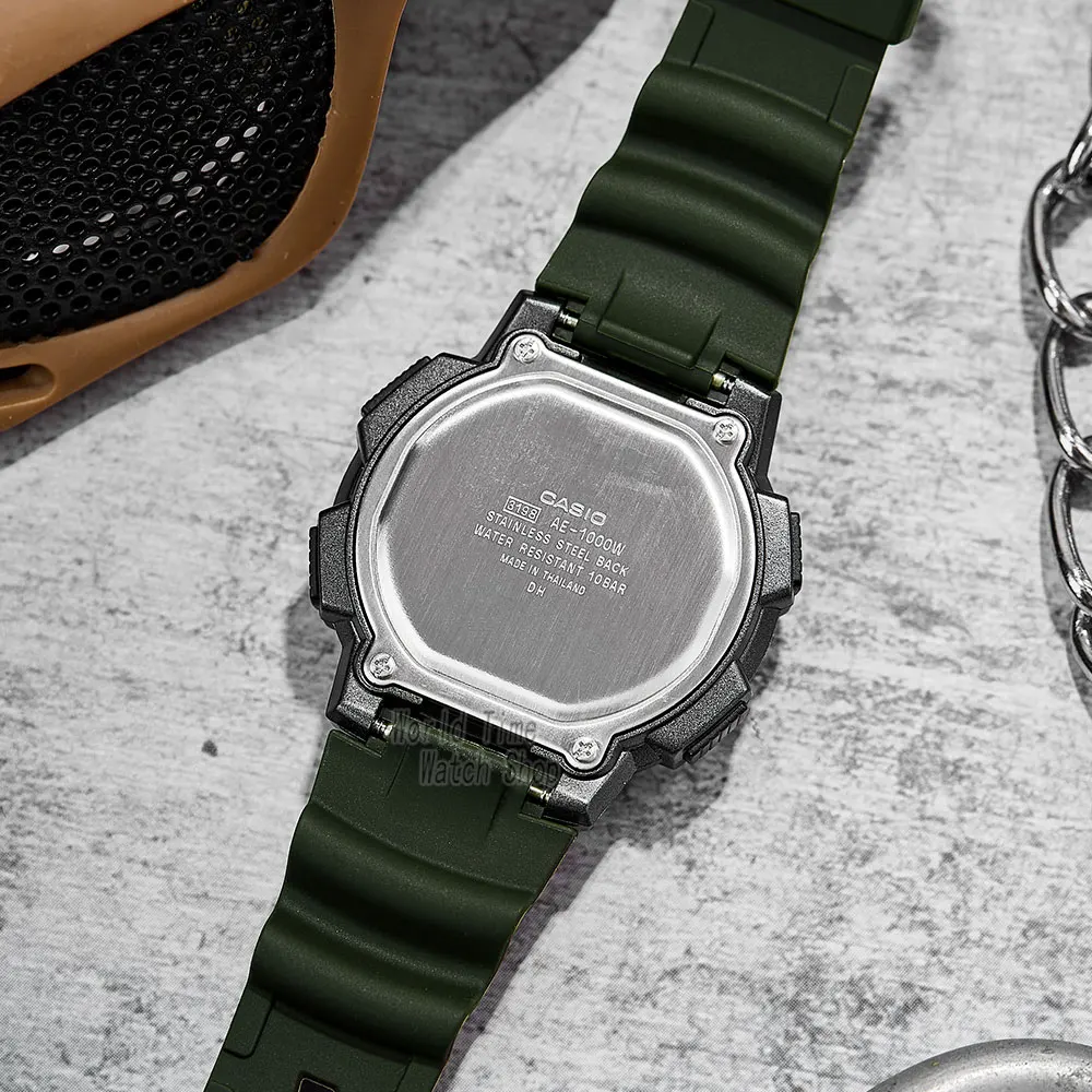 Reloj Casio para hombre, reloj con batería de 10 años, LED digital