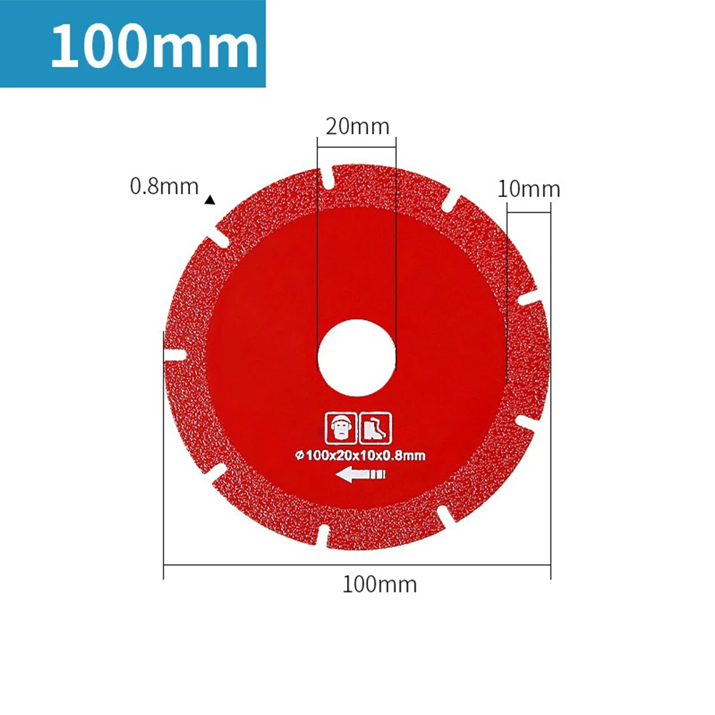 

1Pc 100/110mm Diamond Cutting Disc Saw Blade 20mm Bore For Concrete Granit Ceramic Tile Brick Cutting Angle Grinder Accessories