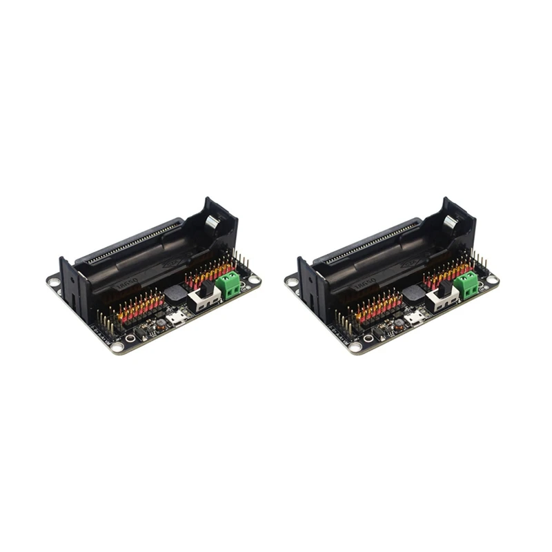 

2X Плата расширения MICROBIT для Microbit, плата адаптера MICROBIT, умный автомобильный программируемый робот DIY расширения Python