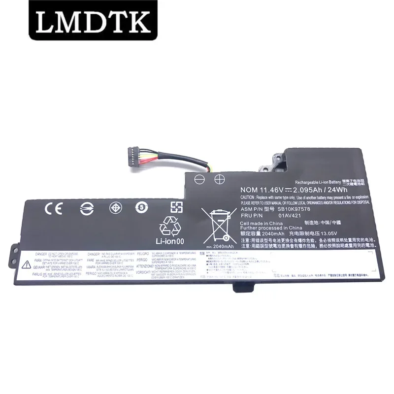 LMDTK Новый 01AV421 Аккумулятор для ноутбука ThinkPad T470 T480 A475 A485 TP25 01AV419 01AV489 01AV420 SB10K97576 SB10K97578 11,46 V 24WH