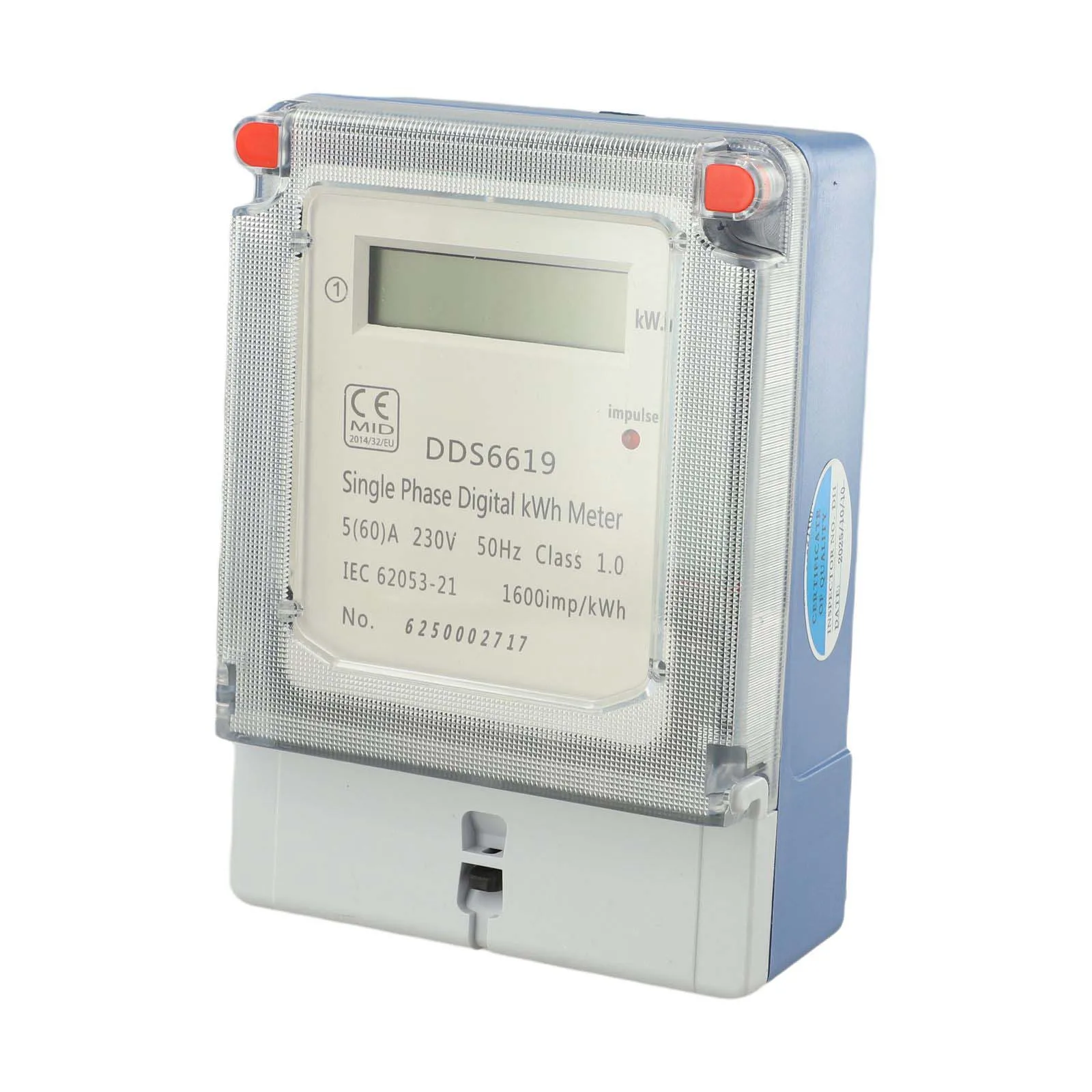 정확한 전기 측정 장치 에너지 미터 60A 미터 AC 220V 에너지 미터 에너지 관리를 위한 정확한 측정