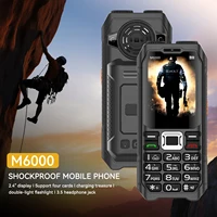 Rugged Mobile Phone M6000 GSM 2G Network 4 SIM Cards Magic Voice 3.5mm Jack 2.4'' Display Big Keyboard Cellphone For Elderly 1