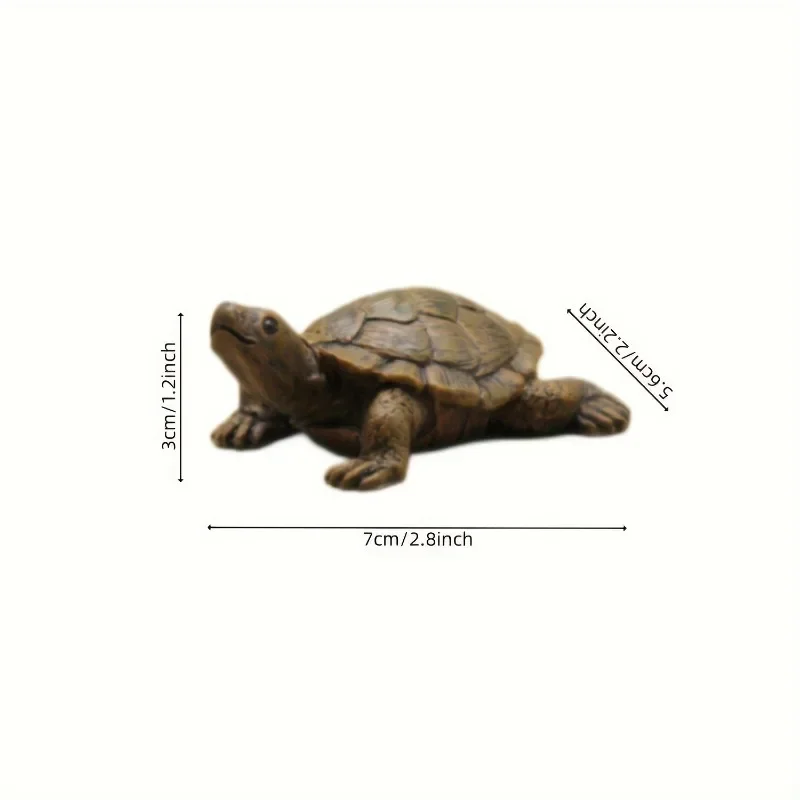 Fish Tank Ornaments Charming Sea Turtle Resin Statue for Aquariums Fairy Gardens