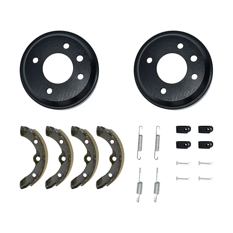 Golf Cart Brake Shoes 101146302 1011296 1011463 Brake Shoes Spring Kit Rear Wheel Drum Compatible With Club Car DS